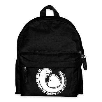 Lézard avec cœur – Gecko, amour et symbole de protection - Sac à dos Enfant - noir - Devant