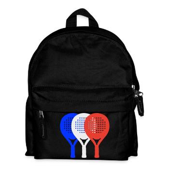 Padel-Frankreich2 - Kinder Rucksack - Schwarz - Vorne