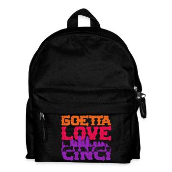 Goetta Love Cinci Wurst - Kinder Rucksack - Schwarz - Vorne