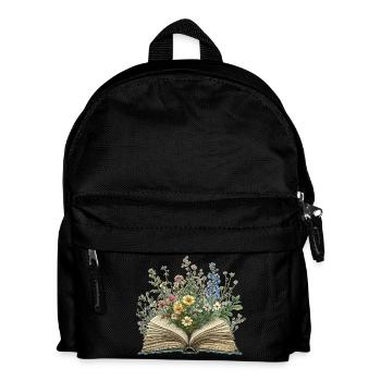 Livre fleuri - Sac à dos Enfant - noir - Devant