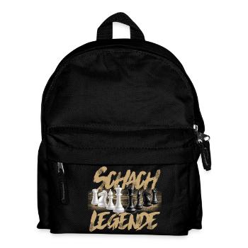 Schach Legende - Kinder Rucksack - Schwarz - Vorne