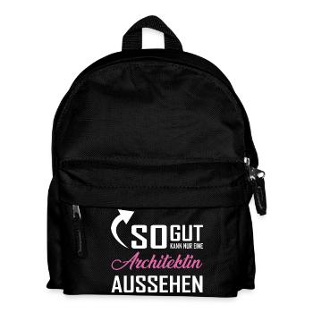 So gut kann nur eine Architektin aussehen - Kinder Rucksack - Schwarz - Vorne