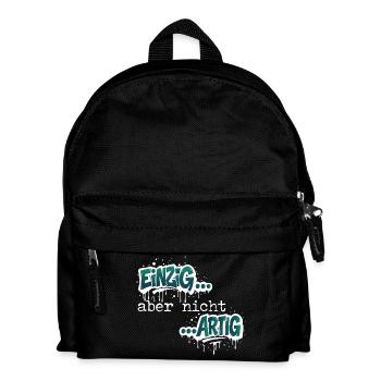Einzig aber nicht ARTIG - Kinder Rucksack - Schwarz - Vorne