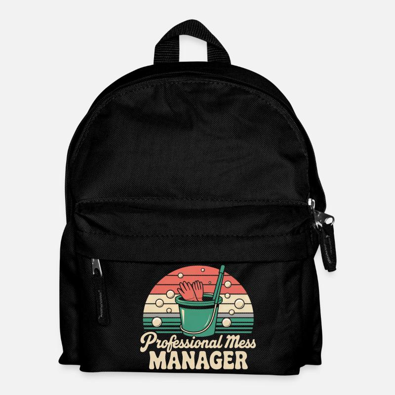 Haushalt Humor - Kinder Rucksack - Schwarz