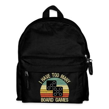 J’ai trop de jeux de société drôles - Sac à dos Enfant - noir - Devant