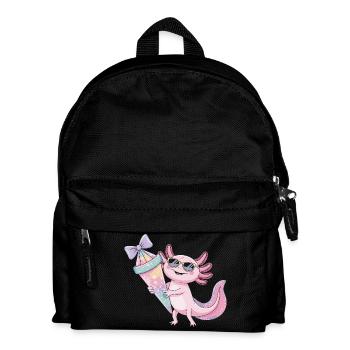 Pink Axolotl Eiscreme Party - Kids' Backpack - black - Front
