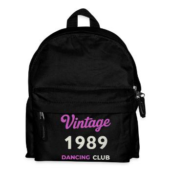 Vintage 1989 – Dancing Club Retro Birth Year - Kids' Backpack - black - Front