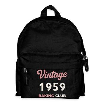 Vintage 1959 – Baking Club Retro Geburtsjahr - Kinder Rucksack - Schwarz - Vorne