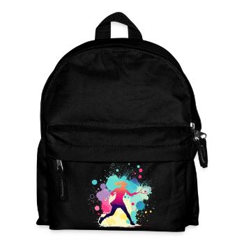 Tennis, Joueuse de tennis féminine, Graphique de tennis - Sac à dos Enfant - noir - Devant