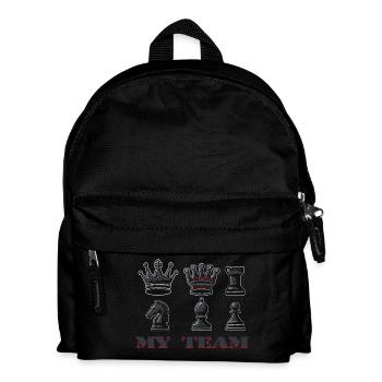 Schach - Kinder Rucksack - Schwarz - Vorne