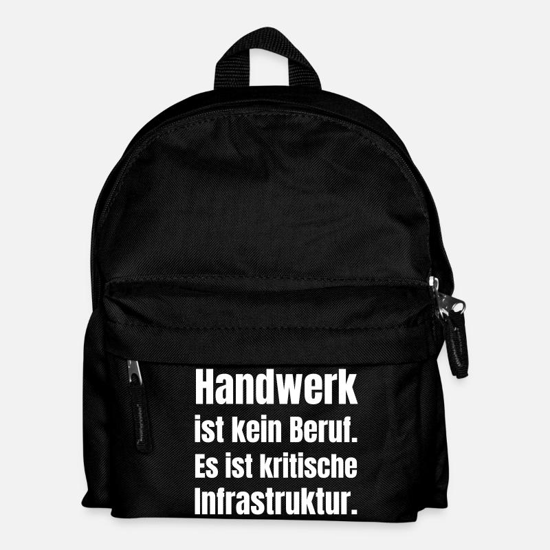 Crafts are critical infrastructure - Kids' Backpack - black
