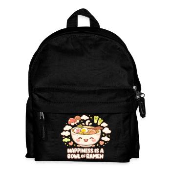 Bol de Ramen Kawaii - Sac à dos Enfant - noir - Devant