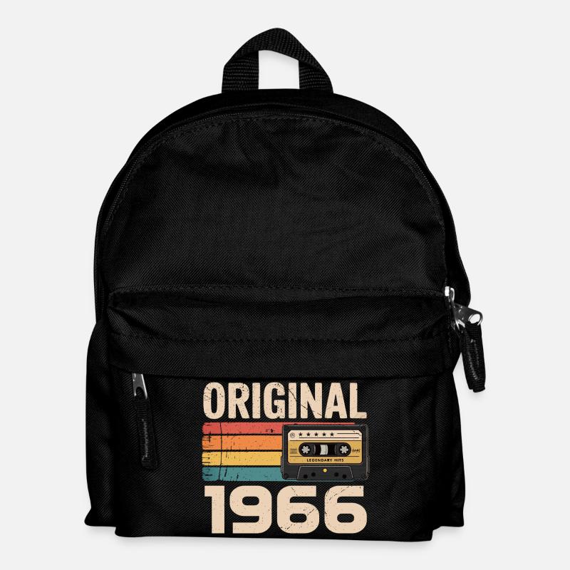 Original 1966 Vintage 1966 Rétro Anniversaire - Sac à dos Enfant - noir