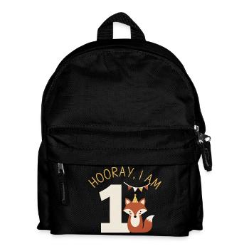 Hourra, j’ai 1 anniversaire de Sweet Fox - Sac à dos Enfant - noir - Devant