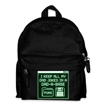 I Keep All My Dad Jokes In A Dad A Base - Kids' Backpack - black - Front