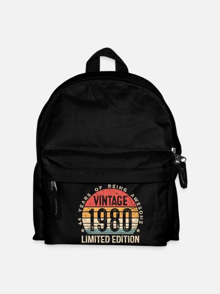 Vintage 1980 Limited Edition 46 Jahre alte Geschenke - Kinder Rucksack - Schwarz