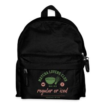 Matcha Lovers Club Regular Or Iced Daily Ritual - Kids' Backpack - black - Front