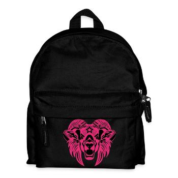 Tête d’animal – Animal mythique, Animal, Lion, Chèvre, Bélier, Bouc - Sac à dos Enfant - noir - Devant