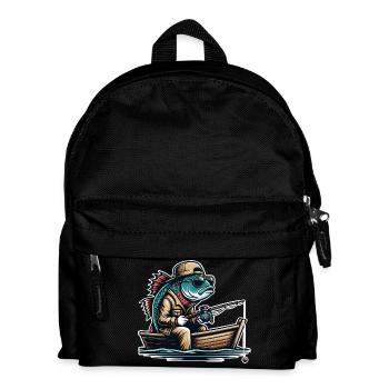 Fishing Anglers - Kids' Backpack - black - Front