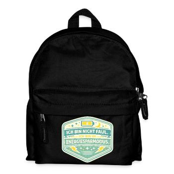 Je suis en mode d’économie d’énergie - Sac à dos Enfant - noir - Devant
