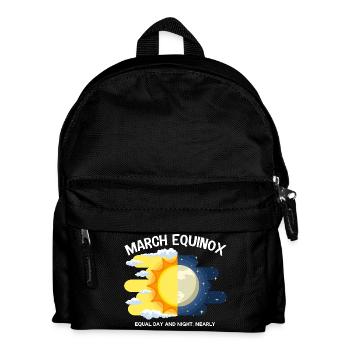 Équinoxe de mars Jour et nuit Ostara - Sac à dos Enfant - noir - Devant