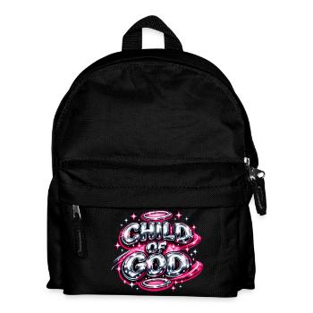 Child Of God Streetwear Vintage - Kinder Rucksack - Schwarz - Vorne