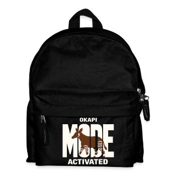 Amoureux d’Okapi Animaux Animaux rares Amour de la faune - Sac à dos Enfant - noir - Devant