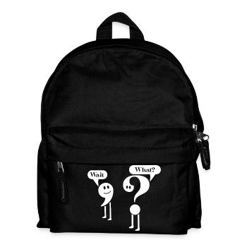 Lehrer für Englische Grammatik, Zeichensetzung Schüler - Kinder Rucksack - Schwarz - Vorne