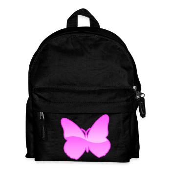 Schmetterling - Kinder Rucksack - Schwarz - Vorne