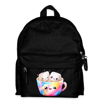 Colorful Marshmallow Coffee Mug - Kids' Backpack - black - Front