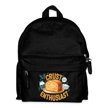 Bäcker-Fans von Sauerteigbrot-Backen in der Zeit - Kinder Rucksack - Schwarz - Vorne