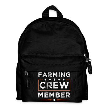 Farming Crew - Kinder Rucksack - Schwarz - Vorne