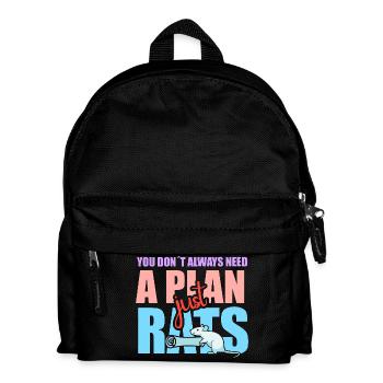 Rat, house rat, rat owner, rat lover - Kids' Backpack - black - Front