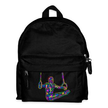 Gymnastique Gymnastique Gymnastique de ring Gymnastique colorée Gymnastique masculine - Sac à dos Enfant - noir - Devant