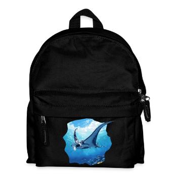 Raies Manta Raies - Sac à dos Enfant - noir - Devant