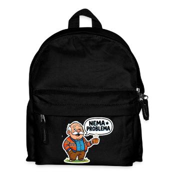 Nema Problema Shirt Lustig Balkan Jugo Geschenk - Kinder Rucksack - Schwarz - Vorne