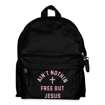 Nothing costs free, Jesus - Kids' Backpack - black - Front