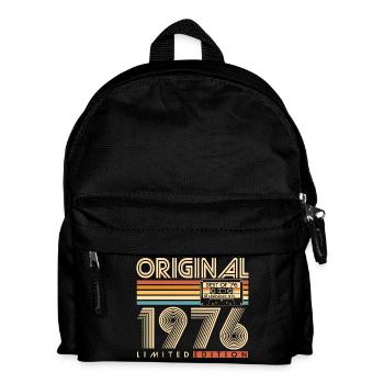 50 ans 50 ans 1976 Vintage Né - Sac à dos Enfant - noir - Devant
