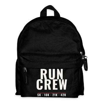 Run Crew Running Running Marathon Running Group Team - Kids' Backpack - black - Front