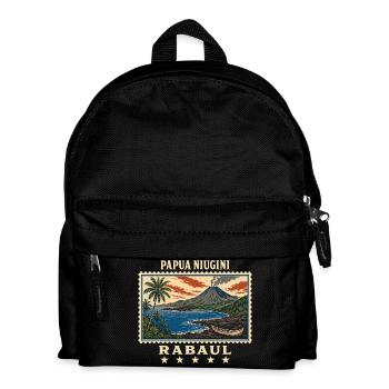 Papua-Neuguinea Rabaul Vintage Reisemarke - Kinder Rucksack - Schwarz - Vorne