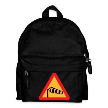Wind Sock Symbol - Kids' Backpack - black - Front
