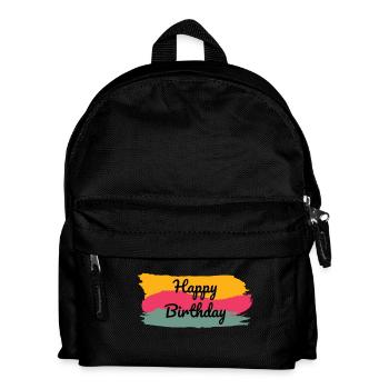 ALLES GUTE ZUM GEBURTSTAG. ALLES GUTE ZUM GEBURTSTAG. JAHRESTAG. - Kinder Rucksack - Schwarz - Vorne