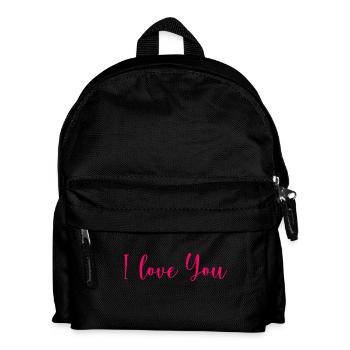 VALENTINSTAG. Junggesellinnenabschied. ICH LIEBE DICH. ICH LIEBE DICH. LIEBE - Kinder Rucksack - Schwarz - Vorne