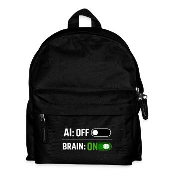 AI OFF - Kids' Backpack - black - Front