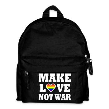 Make love not war - Kids' Backpack - black - Front