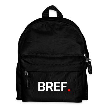 In short, modern minimal humor - Kids' Backpack - black - Front