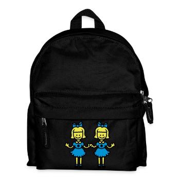 Twin sisters - Kids' Backpack - black - Front