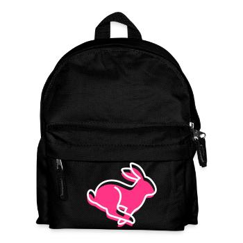 A Running Hare - Kids' Backpack - black - Front