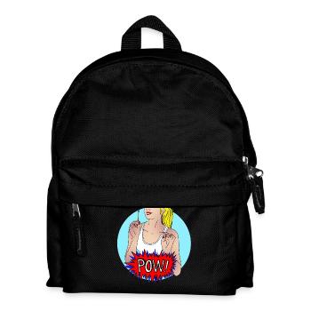 Pow! - Kinder Rucksack - Schwarz - Vorne