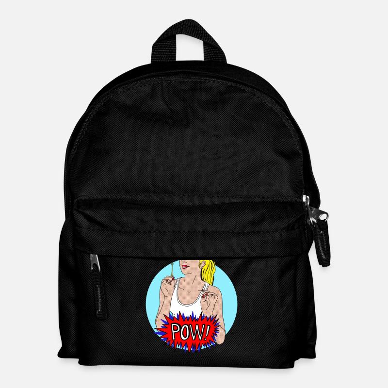Pow! - Kinder Rucksack - Schwarz
